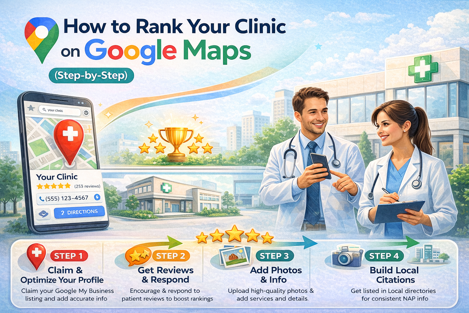 How to Rank Your Clinic on Google Maps (Step-by-Step)